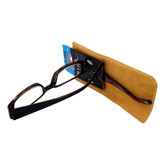 Wink by ICU Eyewear Reading Glasses Black Brown Tortoise Shell +2.00 New - Picture 3 of 5